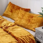Mustard Gold Color Velvet Pillow Cover - Image 5