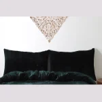Emerald Green Solid Soft Velvet Pillow Cover