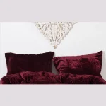 2 PC Luxury Wine Color Velvet Pillow Cover - Image 5
