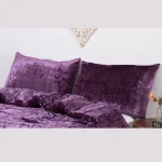 Purple Velvet Large Pillow Cover Zip Closer - Image 5