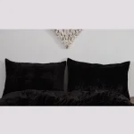 2 Pieces Black Velvet Pillows Case - Image 2