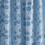 Beautiful Blue Floral Printed Cotton Napkins 48 PC Set - Image 4