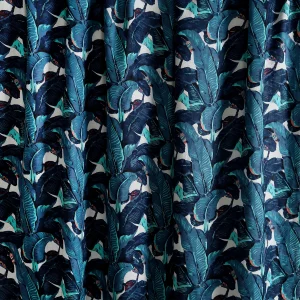 Beautiful Blue Leaf Printed Cotton Napkins - Image 7