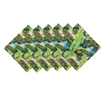 Beautiful Green Leaf Printed Pure Cotton Napkins - Image 4