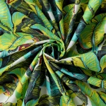 Beautiful Green Leaf Printed Pure Cotton Napkins - Image 7