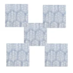 Beautiful Grey Floral Printed Napkins for Gift - Image 2