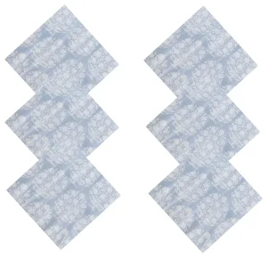 Beautiful Grey Floral Printed Napkins for Gift - Image 4