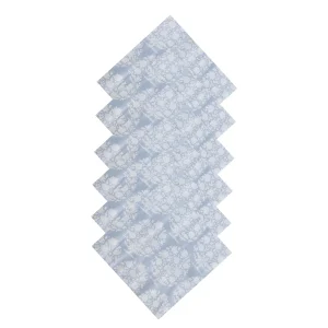Beautiful Grey Floral Printed Napkins for Gift - Image 5