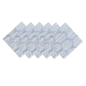 Beautiful Grey Floral Printed Napkins for Gift - Image 6