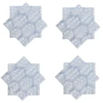 Beautiful Grey Floral Printed Napkins for Gift