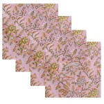 Beautiful Pink Floral Print Napkins - Image 3
