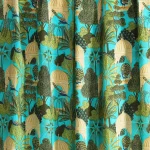 Beautiful Turquoise Peacock Garden Printed Napkins - Image 9