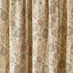 Beige Floral Printed Fabric Table Decor Napkins Set 48 Pcs - Image 9