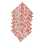 Beige Floral Printed Kitchen Table Decor Napkins - Image 3