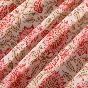 Beige Floral Printed Kitchen Table Decor Napkins - Image 7