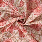 Beige Floral Printed Kitchen Table Decor Napkins - Image 8