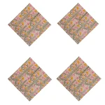 Beige Hand Block Printed 100% Cotton Napkins - Image 4