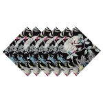 Black Cloth Napkin Indian Handmade Printed