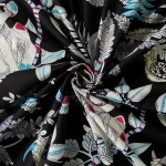 Black Cloth Napkin Indian Handmade Printed - Image 9
