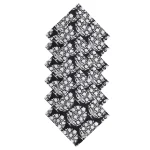Black Floral Print Cotton Dinner Table Cloth Napkins - Image 5
