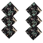 Black Forest Printed Dining Table Cotton Napkins - Image 3