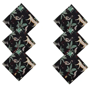 Black Forest Printed Dining Table Cotton Napkins - Image 3