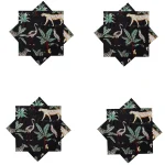 Black Forest Printed Dining Table Cotton Napkins - Image 5