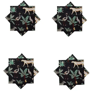 Black Forest Printed Dining Table Cotton Napkins - Image 5