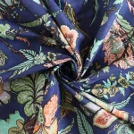 Blue Floral Print 100% Cotton Fabric Napkins Set of 48 Pcs - Image 7