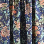 Blue Floral Print 100% Cotton Fabric Napkins Set of 48 Pcs - Image 9