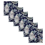 Blue Monkey Printed Washable Cotton Napkins - Image 3