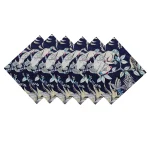 Blue Monkey Printed Washable Cotton Napkins - Image 4