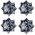 Blue Monkey Printed Washable Cotton Napkins - Image 6