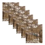 Brown Paisley Printed Cotton Napkins Set - Image 2