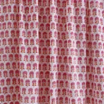 Cotton Dinner Napkins White Pink Floral Print - Image 4