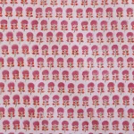 Cotton Dinner Napkins White Pink Floral Print - Image 5