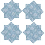 Dining Table Decor Cotton Fabric Napkins 6 PC Set - Image 4