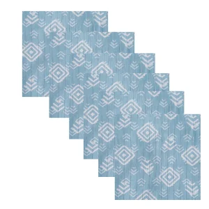 Dining Table Decor Cotton Fabric Napkins 6 PC Set - Image 5