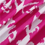 Dining Table Pink Ikat Printed Napkins Set - Image 10