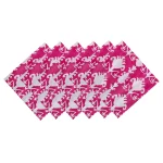 Dining Table Pink Ikat Printed Napkins Set