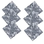 Dinner Napkins 100% Cotton Grey Printed Cloth