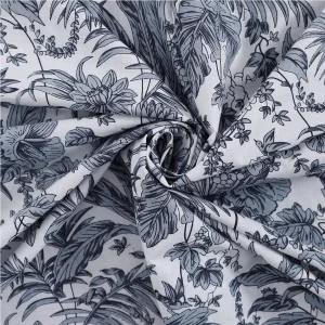 Dinner Napkins 100% Cotton Grey Printed Cloth - Image 9