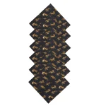 Dinner Party and Events Black Tiger Printed Fabric Napkins - Image 5