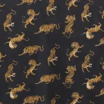Dinner Party and Events Black Tiger Printed Fabric Napkins - Image 8