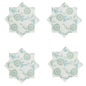 Floral Printed Cotton Dining Table Decor Napkins - Image 5