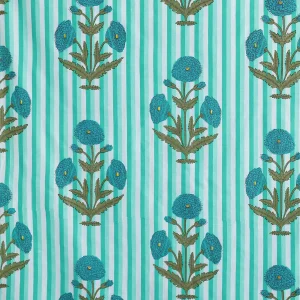 Floral & Stripe Printed Napkins Set - Image 7