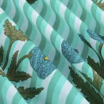 Floral & Stripe Printed Napkins Set - Image 9