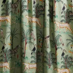Green Forest Print 100% Cotton Voile Fabric Table Napkins - Image 8
