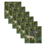 Green Forest Printed Dining Table Napkins