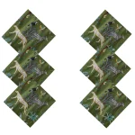Green Forest Printed Dining Table Napkins - Image 2